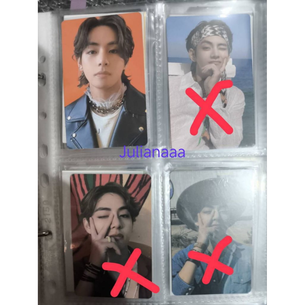 photocard BTS official album memo RM Jin Suga JHope Jimin Taehyung JK