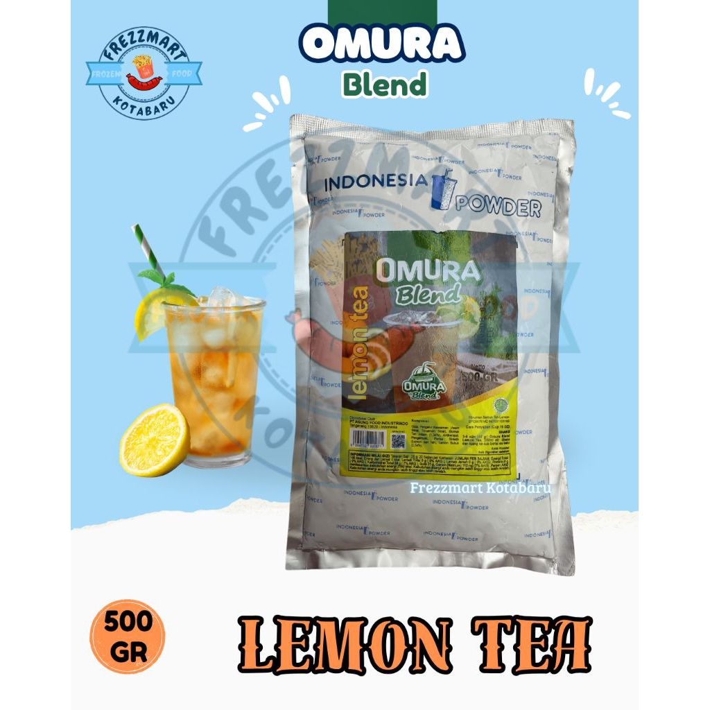 

Omura Blend Bubuk Minuman Serbuk Rasa Lemon Tea 500 GR Frezzmart Kotabaru