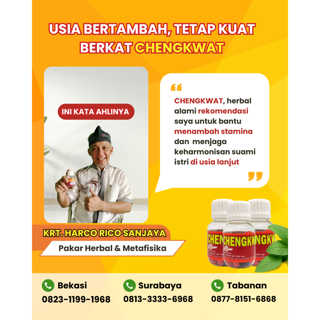 PROMO KAPSUL CHENGKWAT - OBAT TRADISIONAL/HERBAL UNTUK PRIA - BMCA