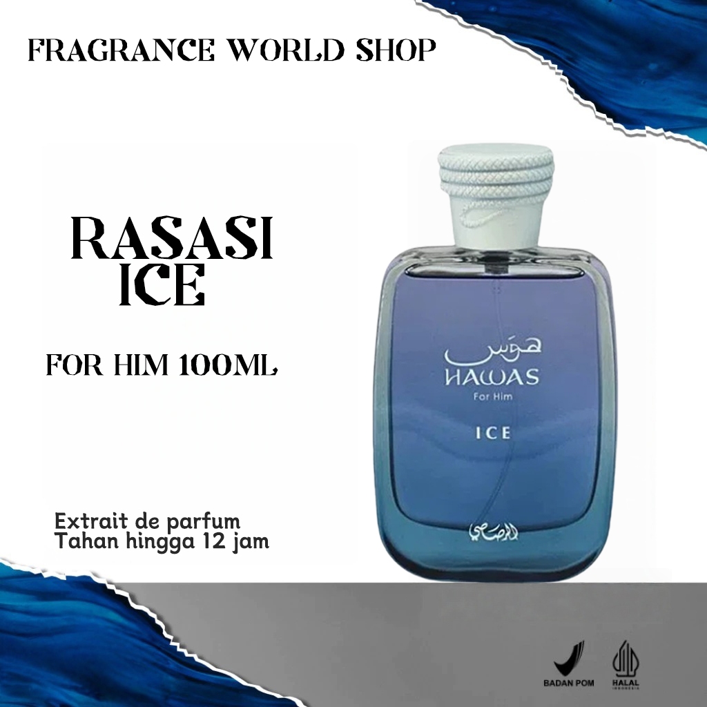 Rasasi Hawas Ice 100ml/Rasasi Hawas Ice/Rasasi Hawas Ice For Him Styling Pomade/Rasasi Hawas Ice For