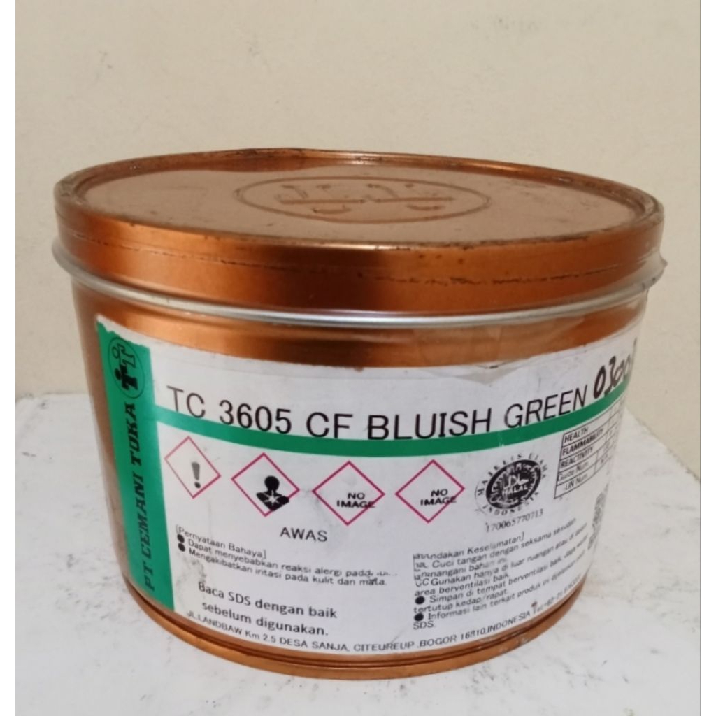 

Tinta Offset Cemani toka TC 3605 Bluish Green