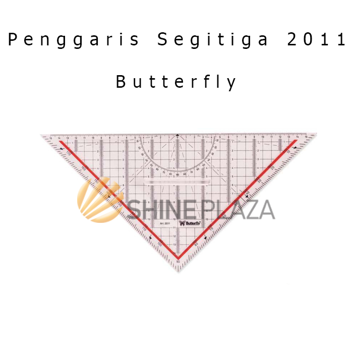 

Penggaris Segitiga Pegangan Butterfly 2011 32cm - Penggaris Dewa Mahasiswa Teknik Design Arsitek 32 cm