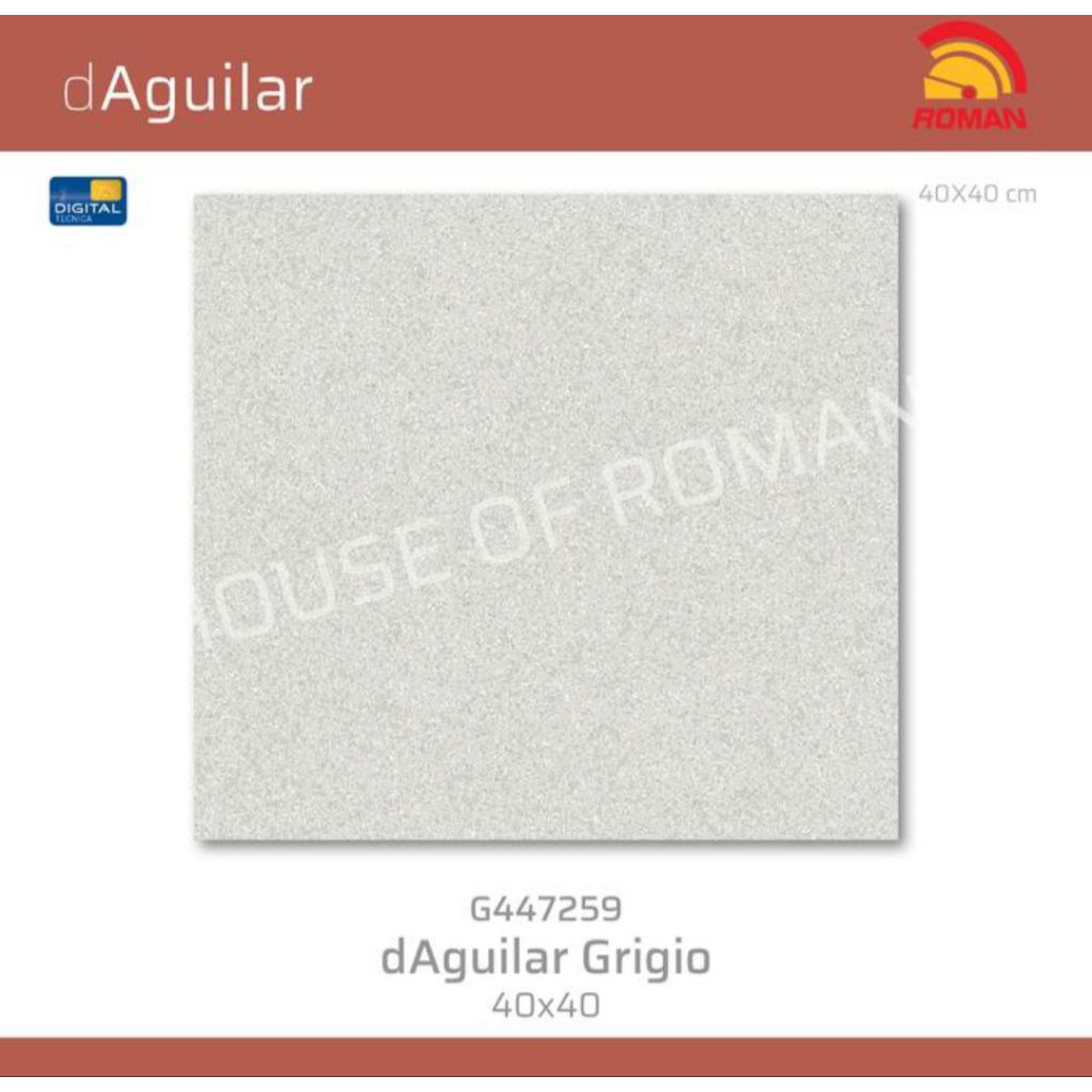 Roman Keramik G447259 dAguilar Grigio 40x40 Kw1