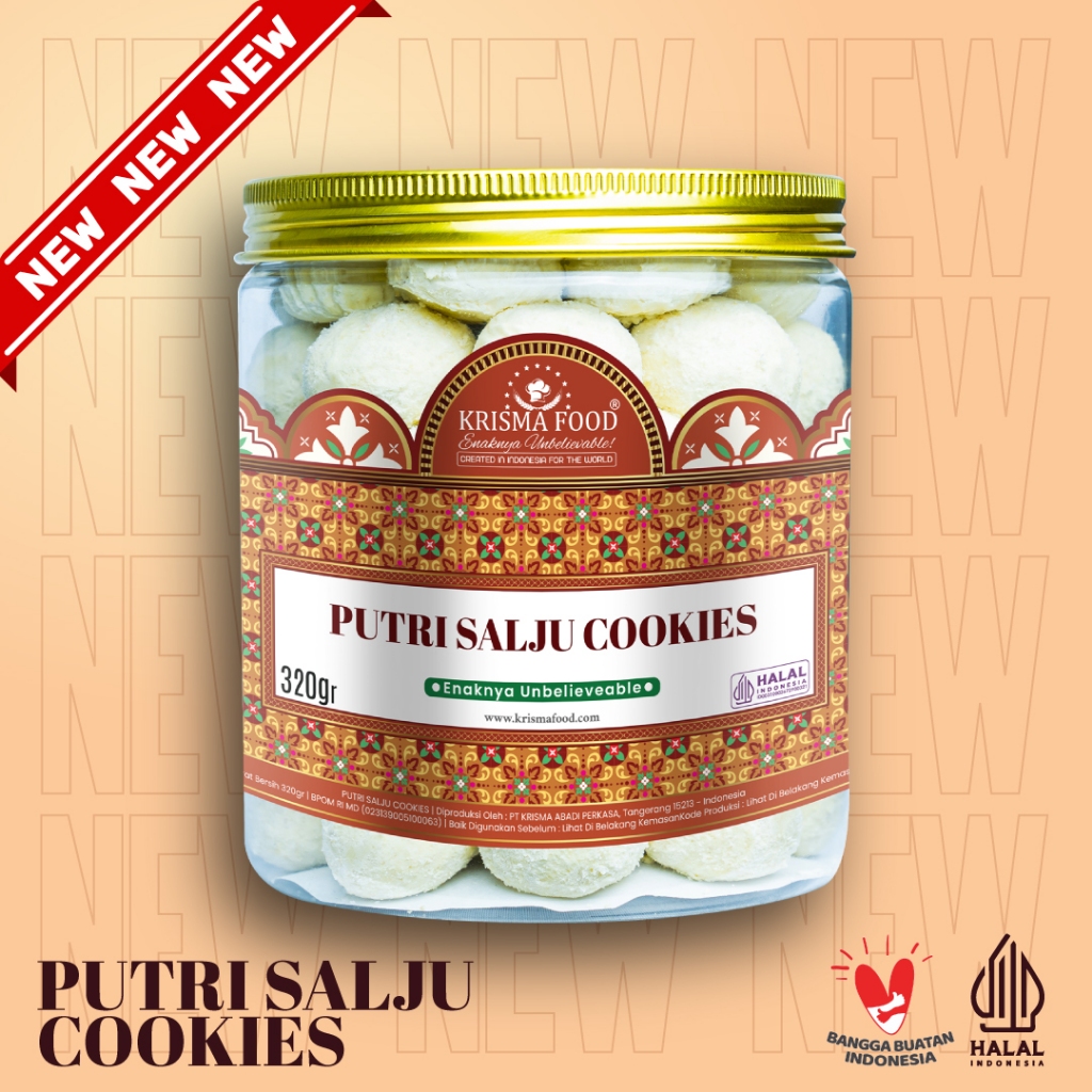 

PUTRI SALJU COOKIES || 320GR || NEW KRISMA FOOD COOKIES