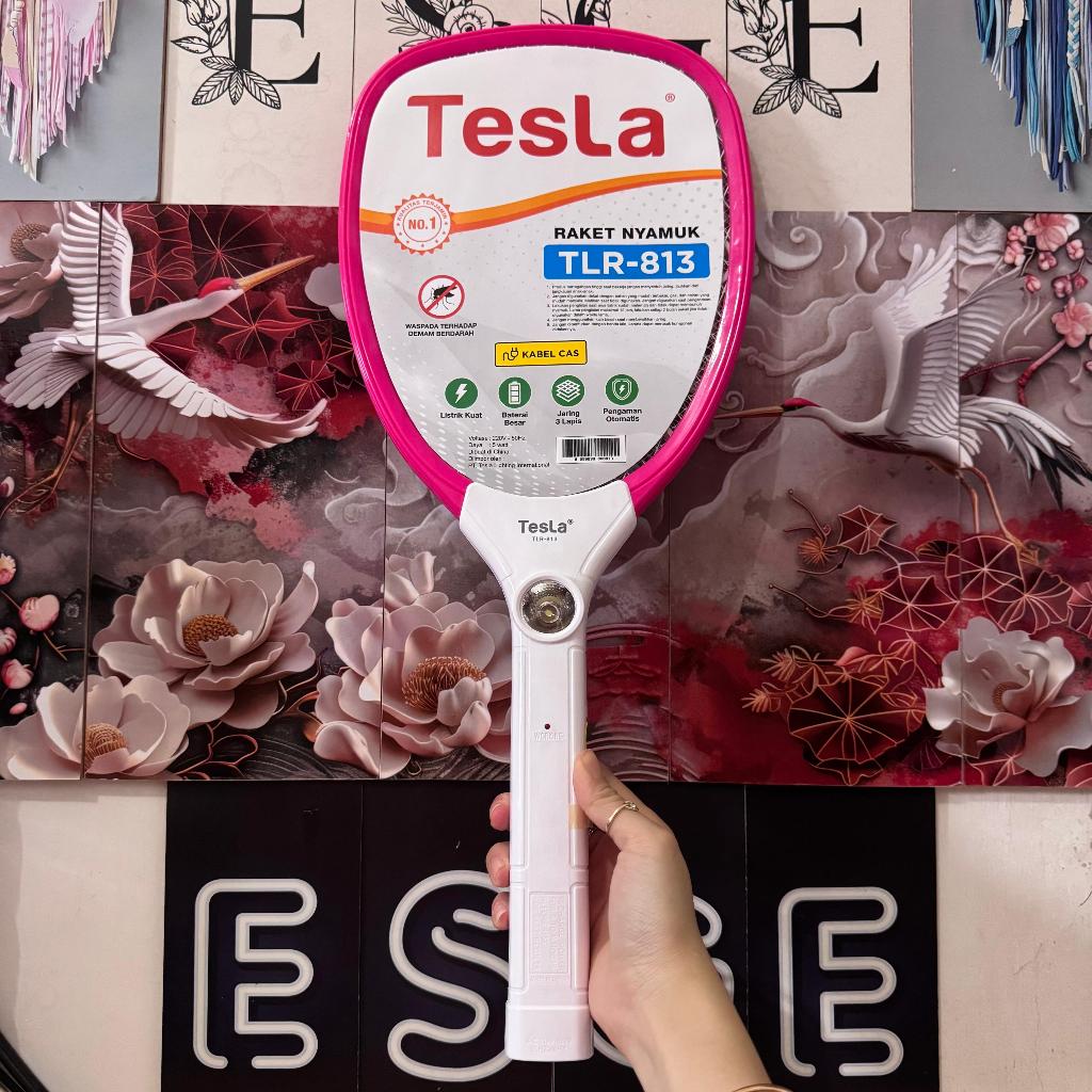 ORIGINAL RAKET NYAMUK TESLA TLR-813 RAKET PEMBASMI NYAMUK TESLA RAKET LISTRIK NYAMUK