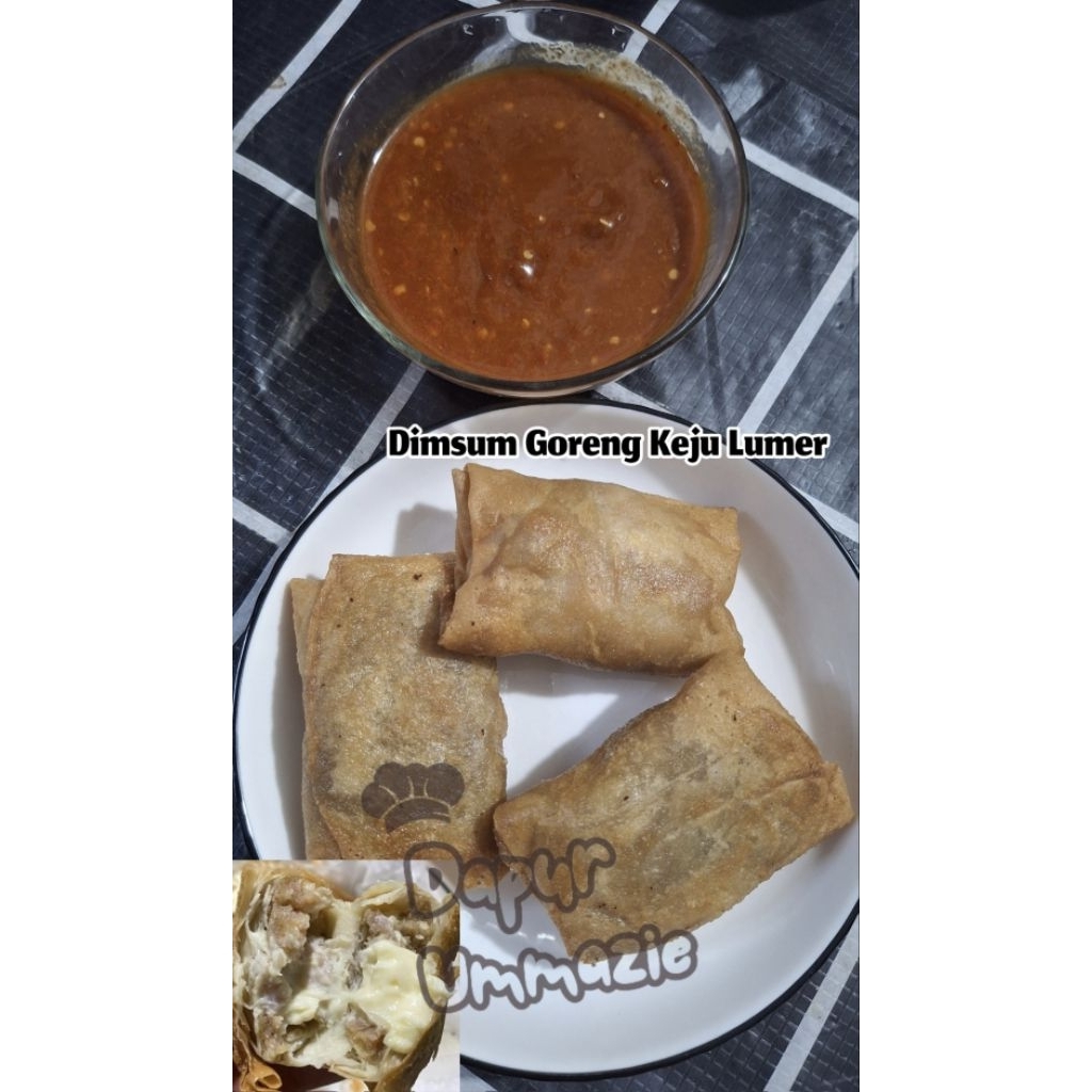 

DIMSUM GORENG KEJU LUMER MELTED PREMIUM FROZEN HOMEMADE HALAL TANPA PENGAWET