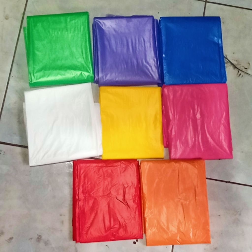 Plastik Tipis Layangan Warna Warni Layang Hias Koang Calung UK.100x60cm