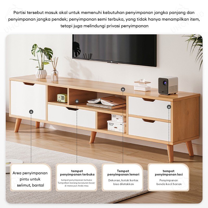 100% Aman Best Seller Exclusive Country-House Meja Tv Rak Tv Lemari Tv Kabinet Tv Minimalis Bufet Tv