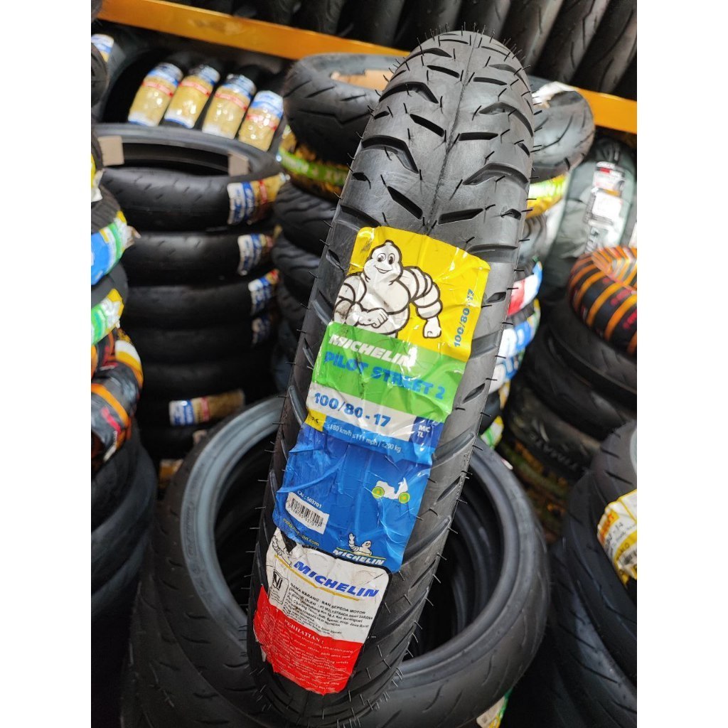 BAN MICHELIN 100/80-17 PILOT STREET 2 / SATUAN, Ban Motor CB150R, CBR,  YZF R15, VIXON, SATRIA FU, G