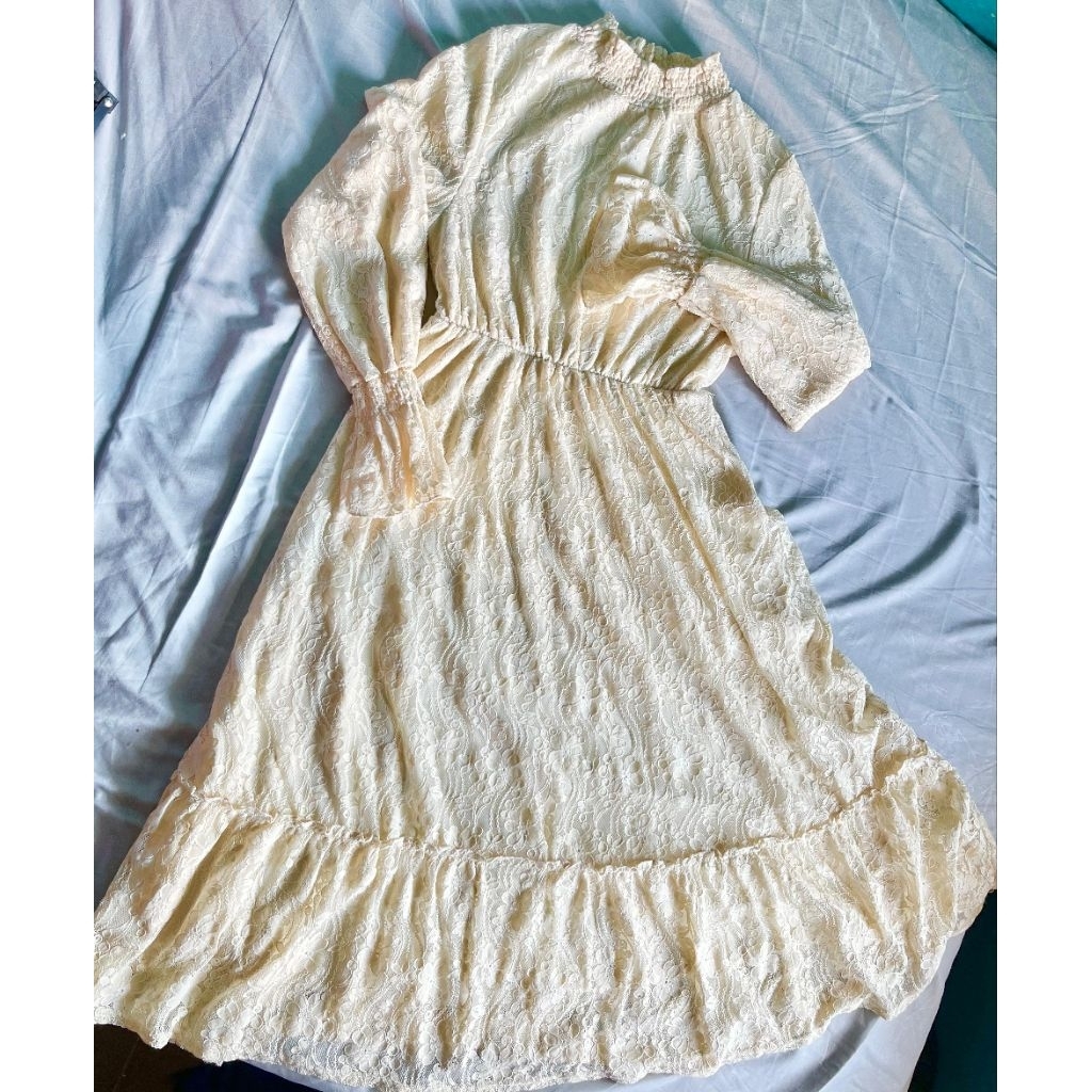 midi dress brukat BW preloved thrift PL