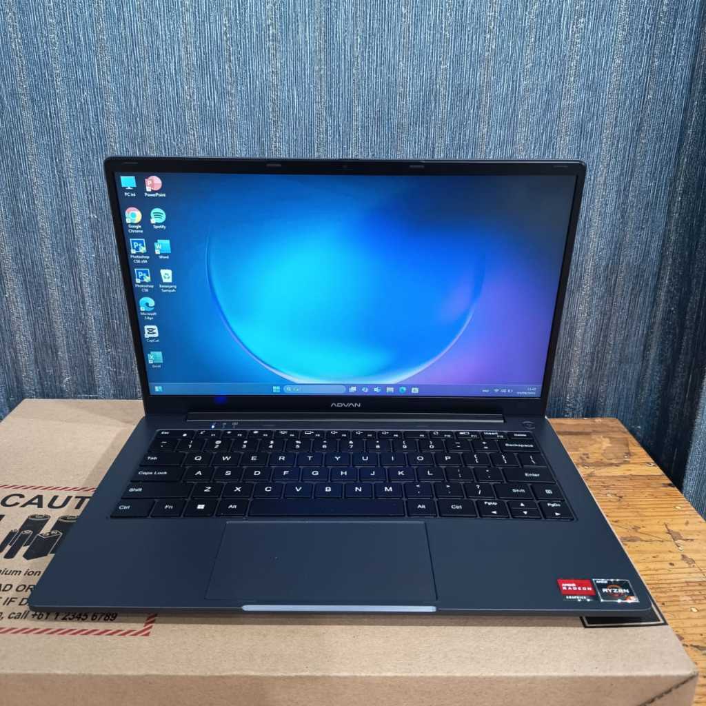 READY STOCK Advan Soulmate 1405, AMD Ryzen 5 - 3500U  ~2.1Ghz (12 CPUs), Ram 8Gb/256Gb Ssd, Lengkap,