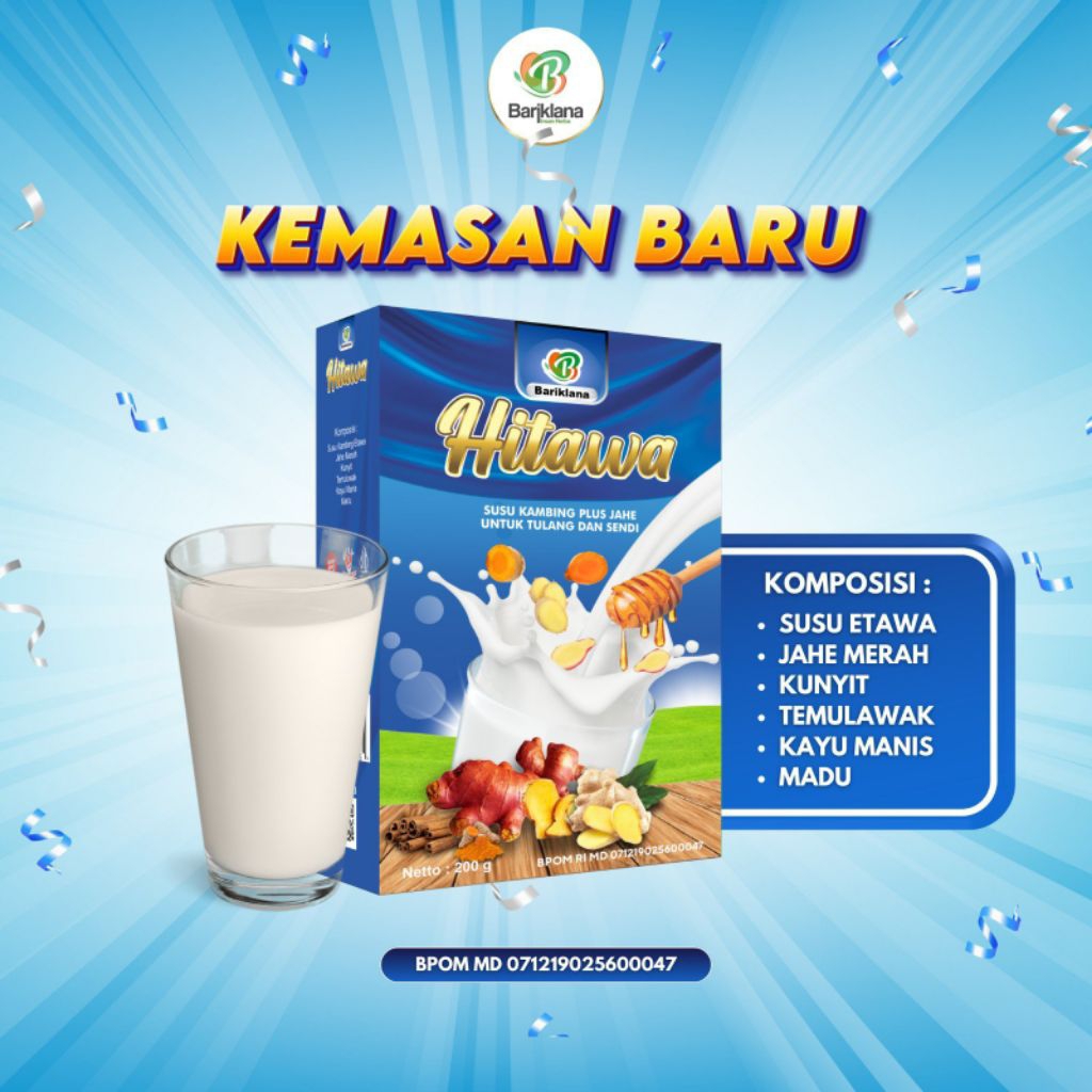 

[BISA COD] HITAWA RENCENGAN [1 RENCENG ISI 10 SACHET][MEREDAKAN NYERI TULANG DAN SENDI]