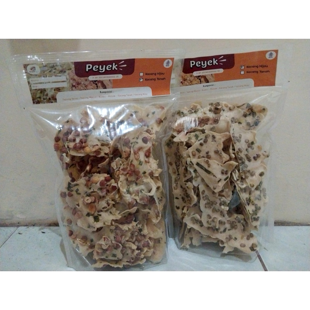 

PEYEK PREMIUM - Kacang Tanah (250 gr) | Dari tepung MOCAF, Gurih, Renyah, Sehat