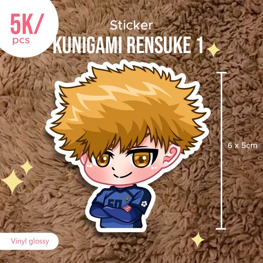 

Stiker kunigami rensuke anime blue lock anti air
