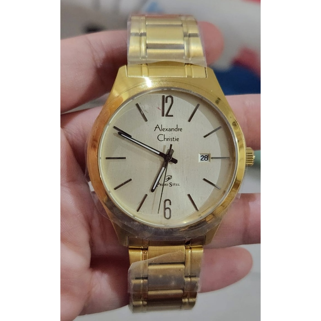 Jam Tangan Alexandre Christie AC1009 AC 1009 Gold Original Garansi Resmi