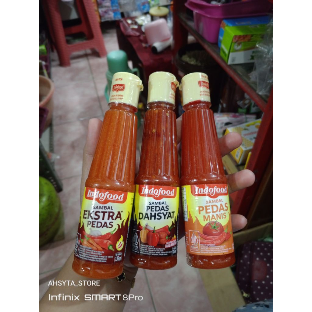 

(NEW) AHSYTA STORE // INDOFOOD SAOS SAMBAL BOTOL 135ML ECER