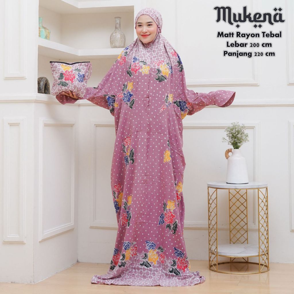Mukena terusan batik Pekalongan