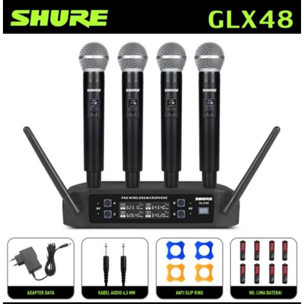 shure. glx48. mic. wireless. original. mic wereless  4pcs