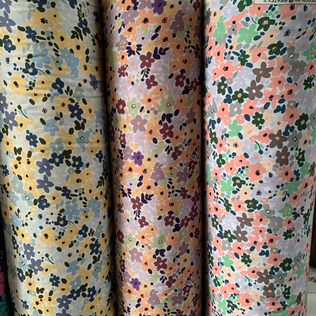 Kain Katun Rayon Viscose Premium | katun rayon | rayon motif | Rayon premium | Daster | Kemeja | Piy