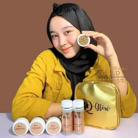 SKINCARE Q GLOW ORIGINAL INDONESIA WHITENING SERIES DAN ACNE SERIES LENGKAP