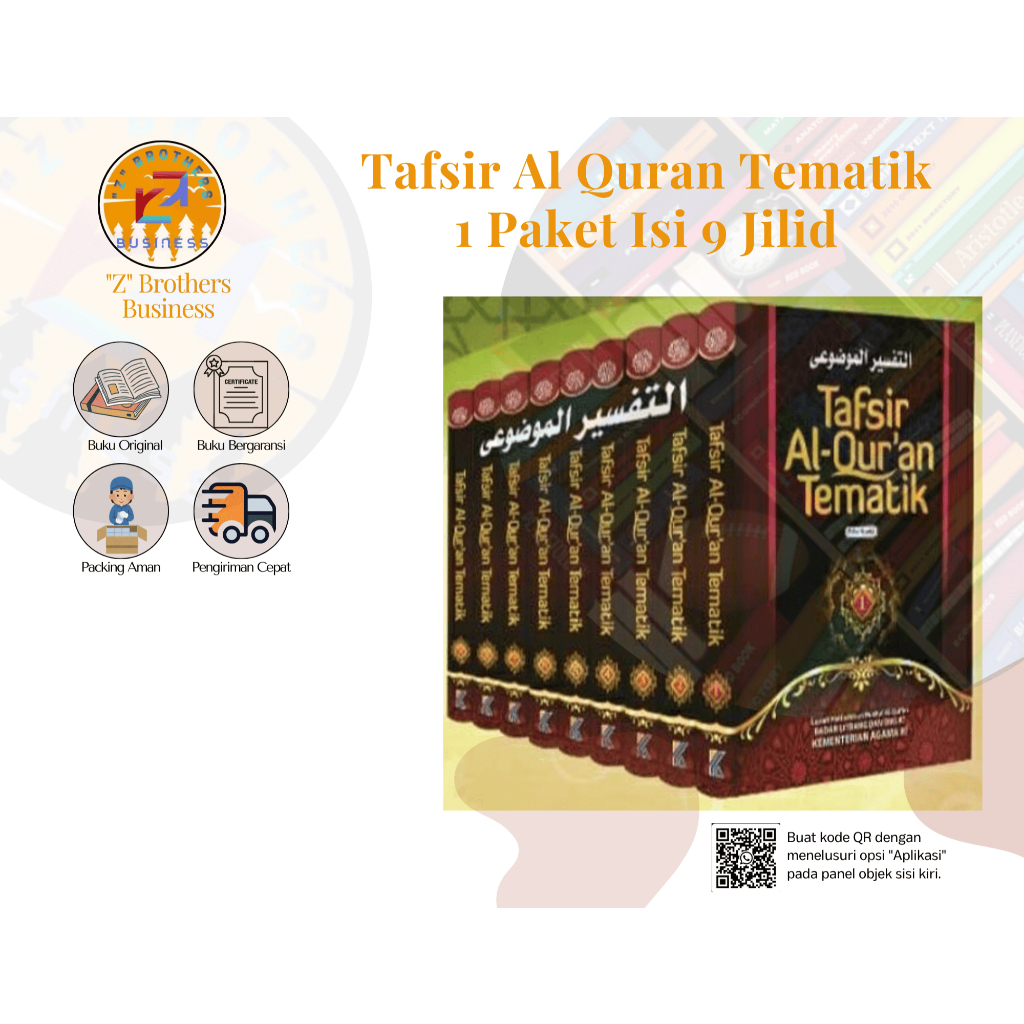 Tafsir Alquran Tematik - 1 Paket isi 9 Jilid