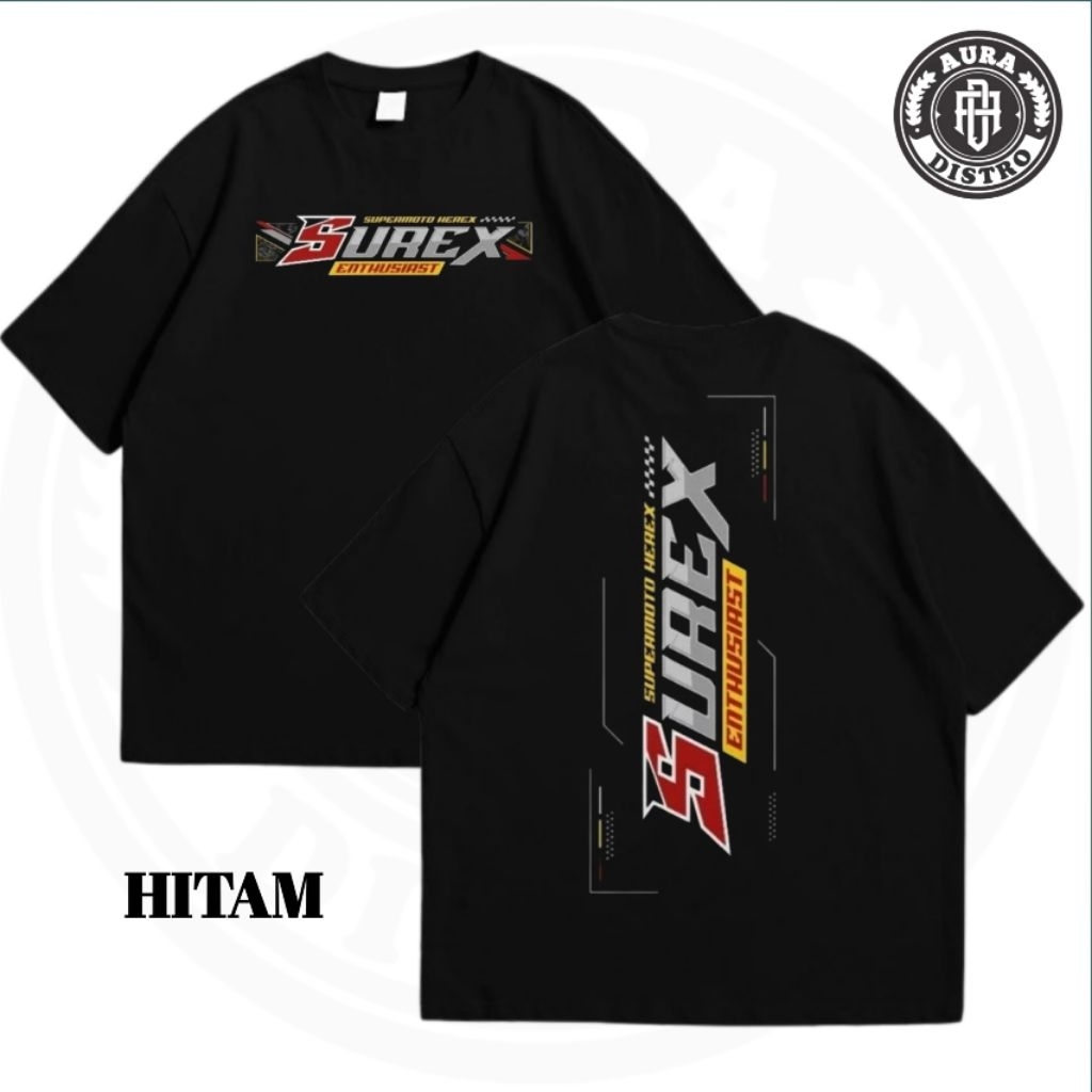 Kaos Surex Entusiast Supermoto Herex Baju Racing Cotton Combed 24s