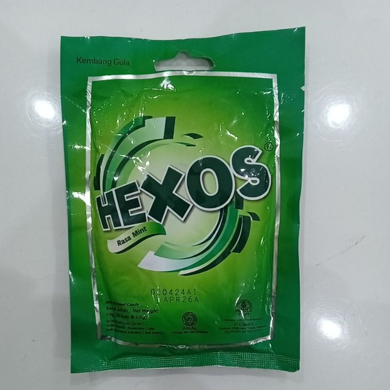 

Permen Hexos Mint Hijau - 50Gram