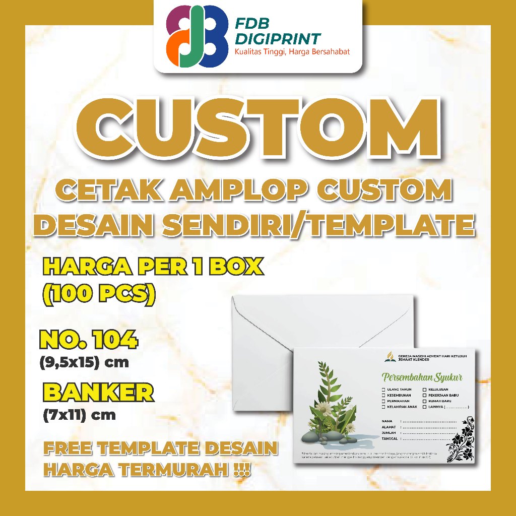 

Cetak Amplop Custom Desain | Amplop Masjid | Amplop Sumbangan | Amplop Gereja | Amplop Non Formal | Amplop Murah | Amplop THR