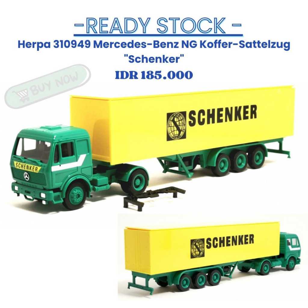Herpa 310949 Mercedes Benz NG Koffer -Sattelzug "Schenker"