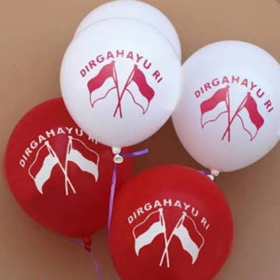 Balon Dirgahayu Indonesia - Balon Merah Putih Dirgahayu Indonesia merah putih