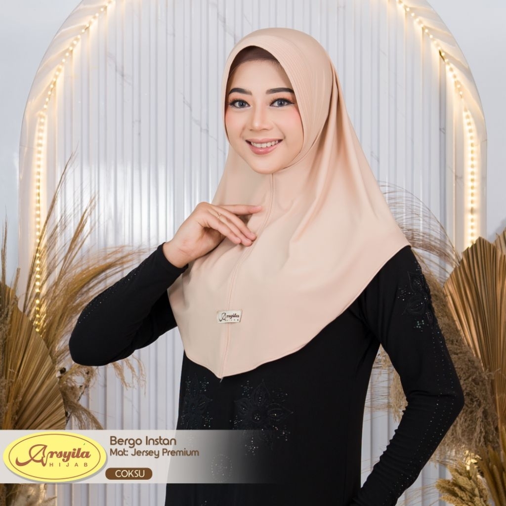 ARSYILA Hijab instan bergo daily jilbab sporty Size M