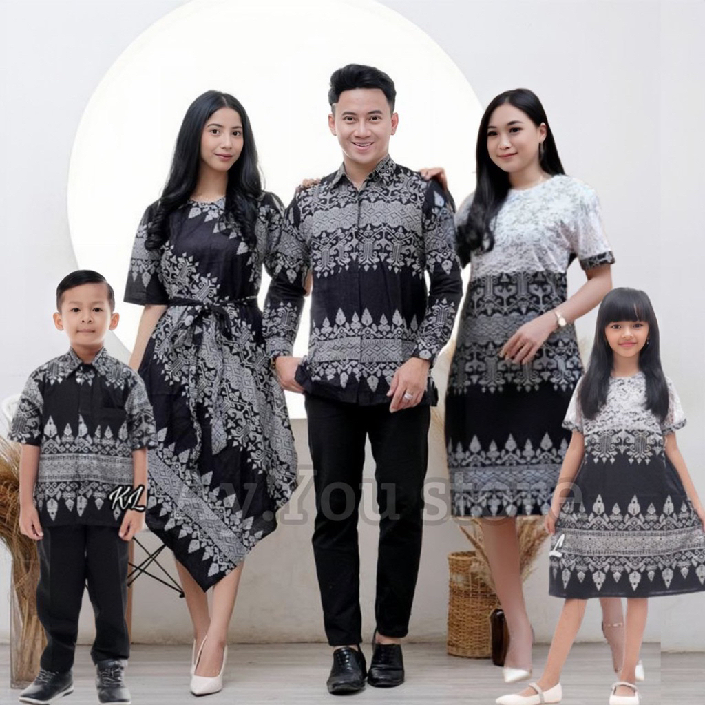 Baju Couple Dress Lancip Dress Brokat Keluarga Pria Dan Wanita Modern Batik Couple Keluarga Dress Na