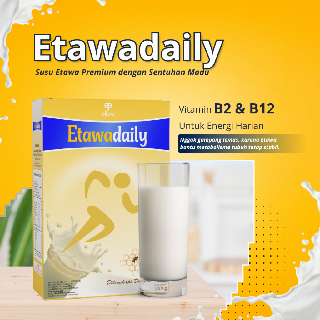 

Susu Kambing Etawadaily bagus untuk tulang dan sendi