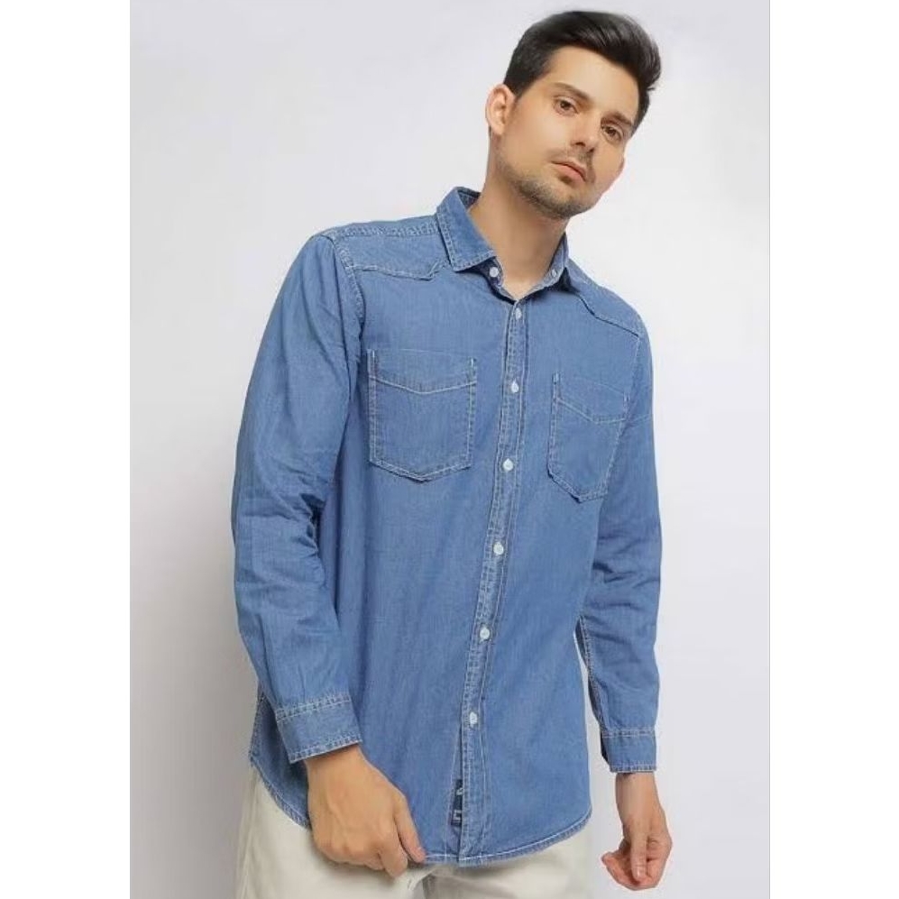 Kemeja Panjang Pria Original Lois KLL366D