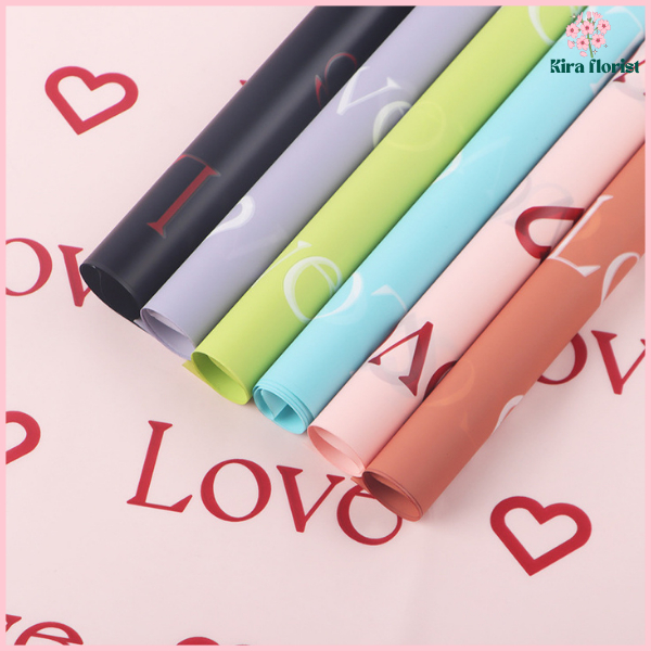 

Flower Wrapping Paper Varian love Kertas Buket Bunga Cellophane Florist Kertas Kado KB6172