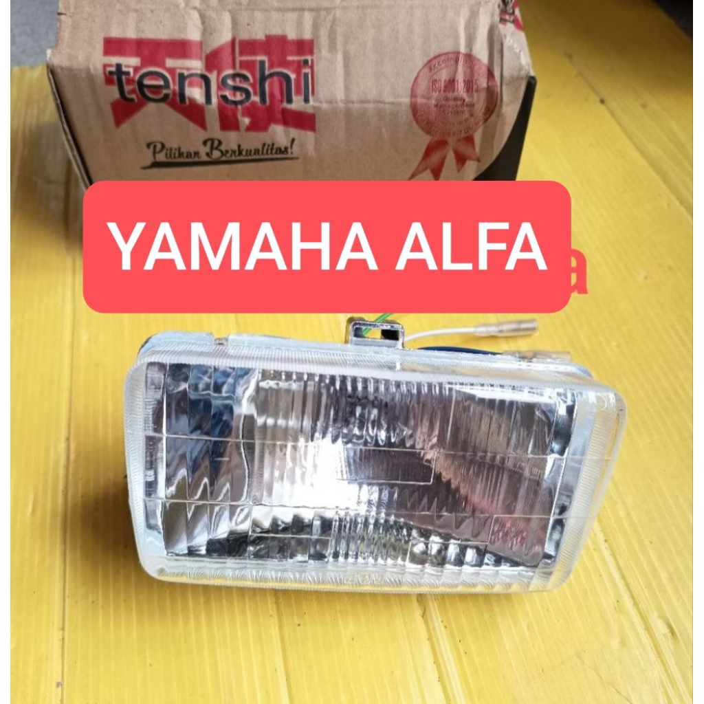 Reflektor refektor lampu  plus soket bohlam depan Yamaha Alfa Alfa 2 R