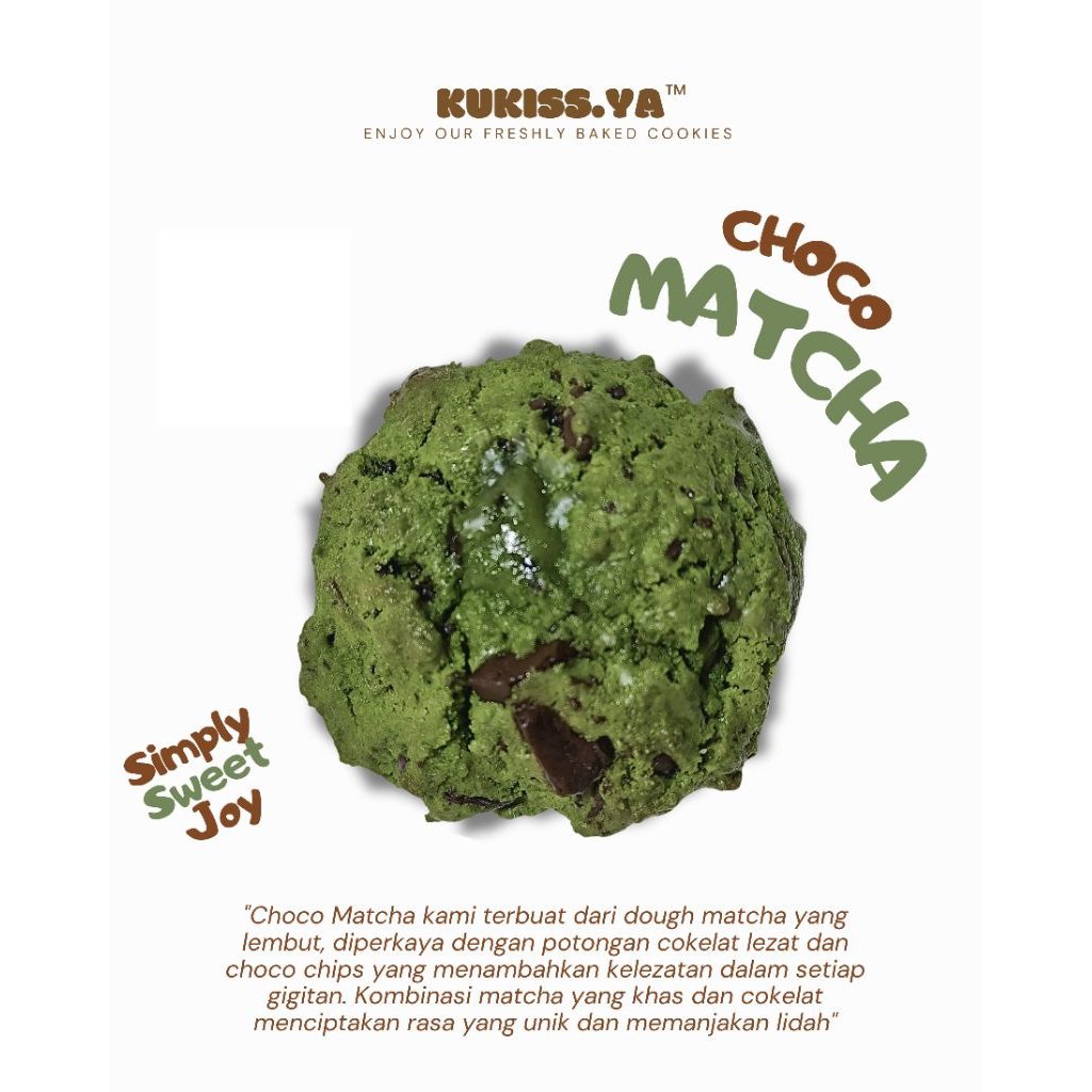 

Soft Cookies (by KUKISS.YA) - Choco Matcha Soft Baked Cookies