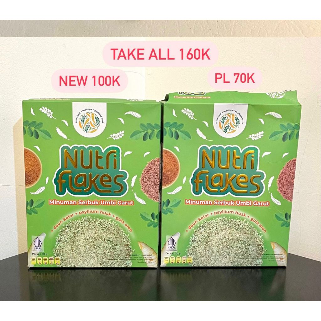 

NEW & PL NUTRIFLAKES Minuman Serbuk Umbi Garut