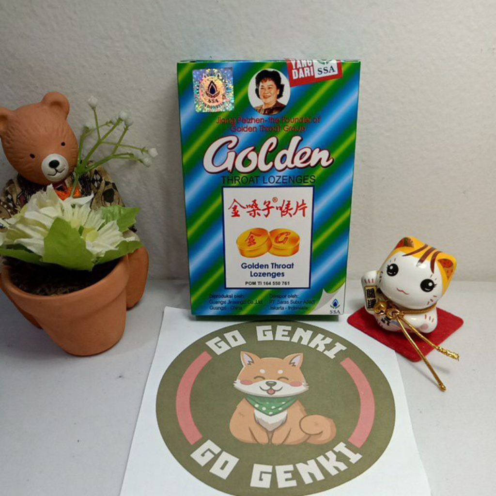 

Permen Golden Throat Lozenges 12Tab Hisap Melegakan Panas Dalam Tenggorokan Kering