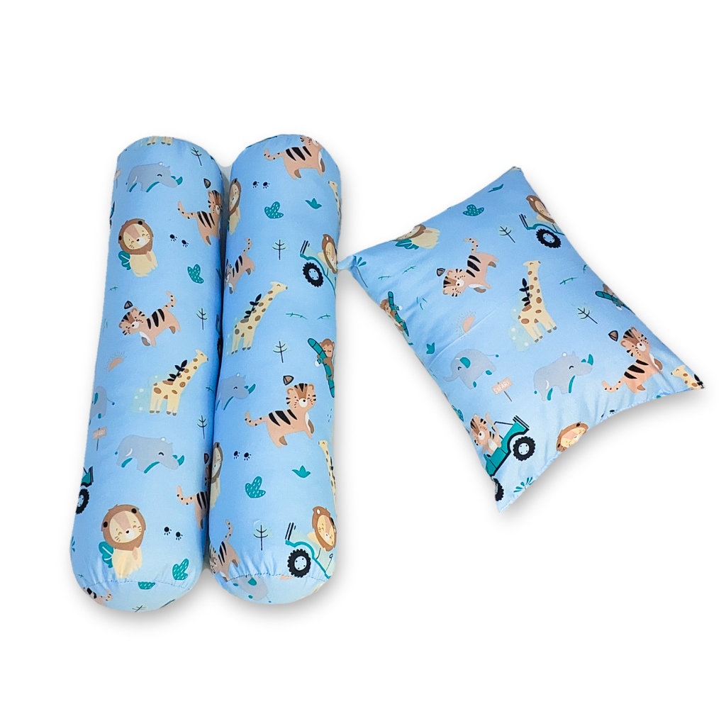 Bantal Guling Bayi Newborn Safari 1 Set Lengkap