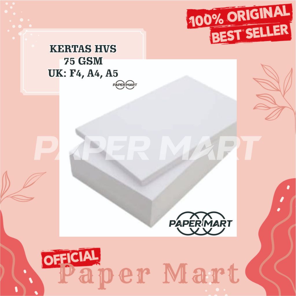

KERTAS HVS 100 LEMBAR 75GSM