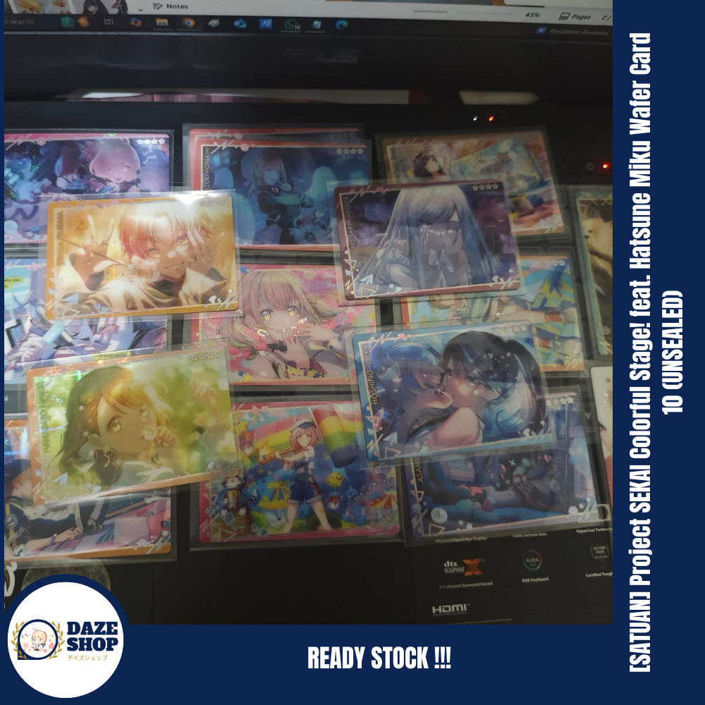 [SATUAN] Project SEKAI Colorful Stage feat. Hatsune Miku Wafer Card 10 (UNSEALED) - Kanade , Ichika 