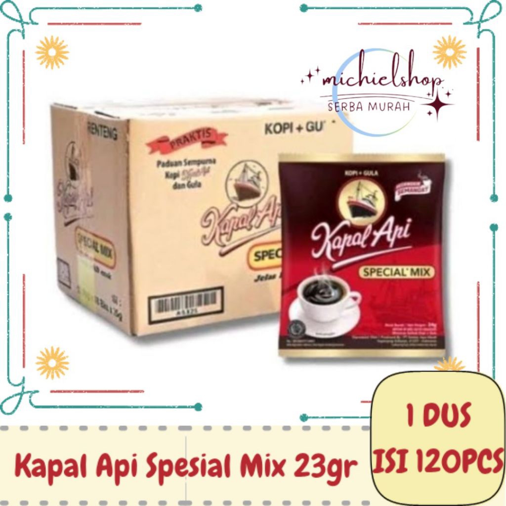 

Kopi Kapal Api Spesial Mix 23gr 1Dus/karton 12Renceng Isi 120pcs
