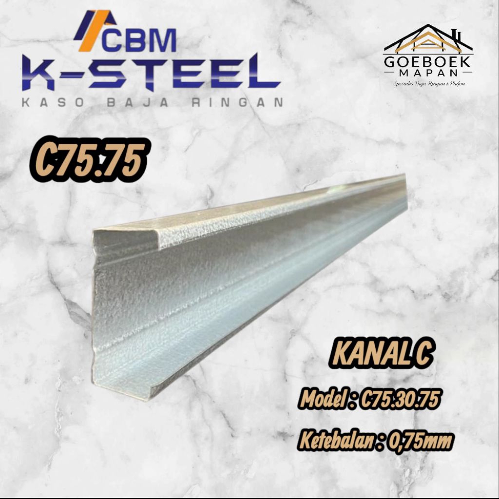 Baja Ringan Usuk Kaso Kanal C K-Steel C75/75