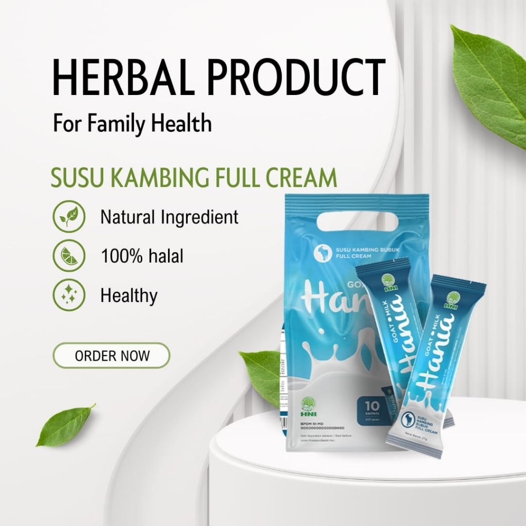 

HANIA SUSU KAMBING SUSU FULL CREAM Isi 10