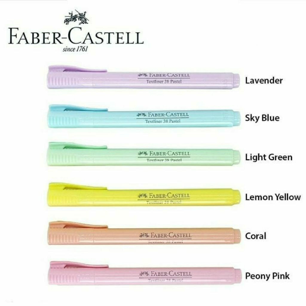 

Preloved Faber Castell Textliner 38 Pastel Stabilo Highlighter Pastel