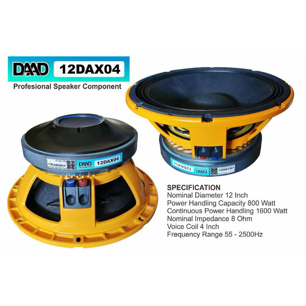 Speaker daad 12dax04 12 dax 04 original