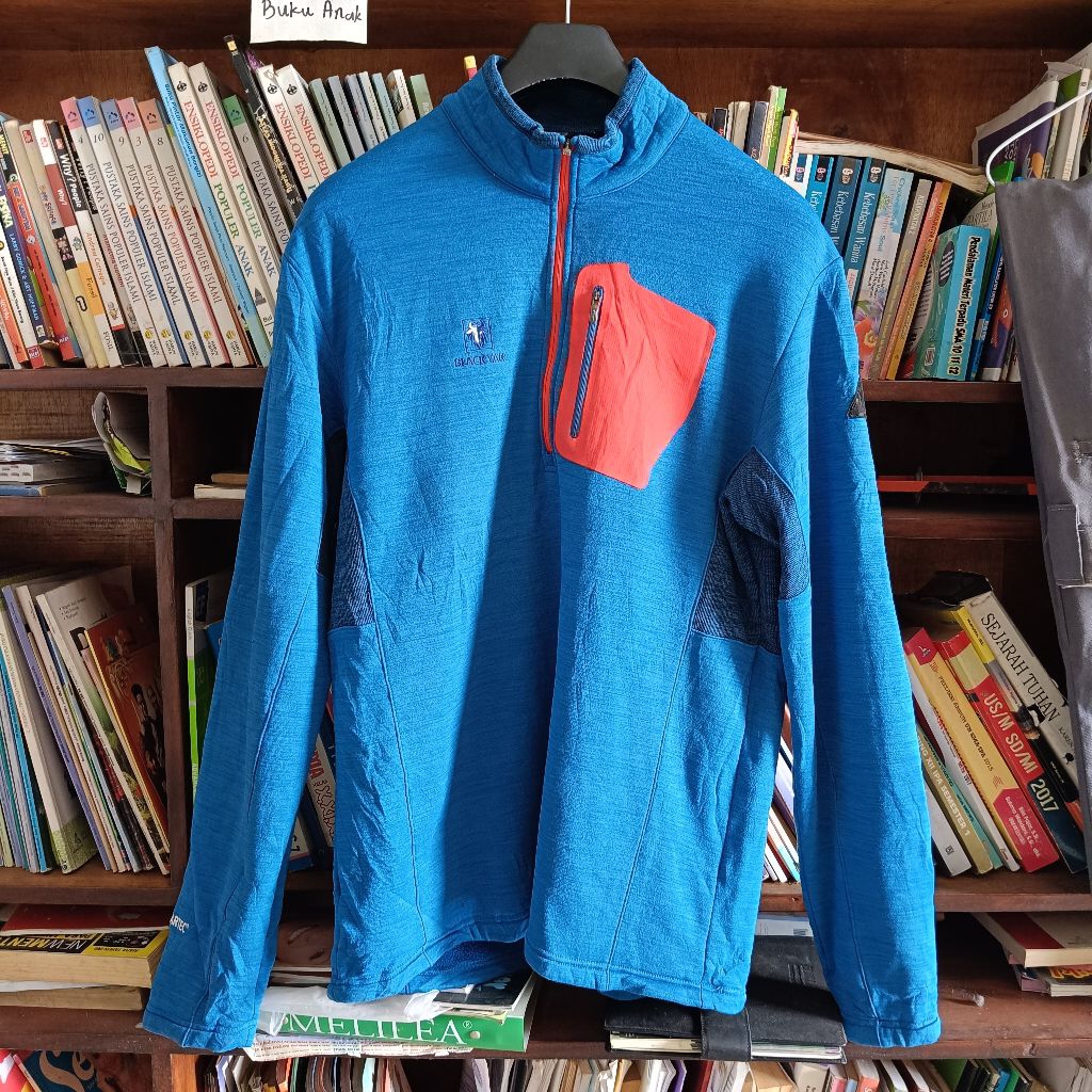 Size L Pria | Black Yak Baju Sweater Gunung Biru Orange Second Original