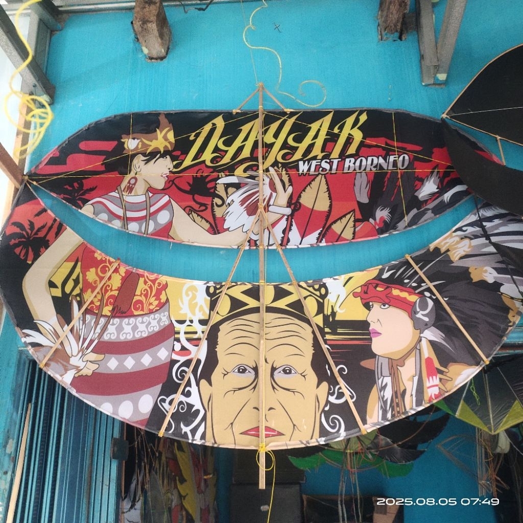 layangan gapangan pegon ceper kain