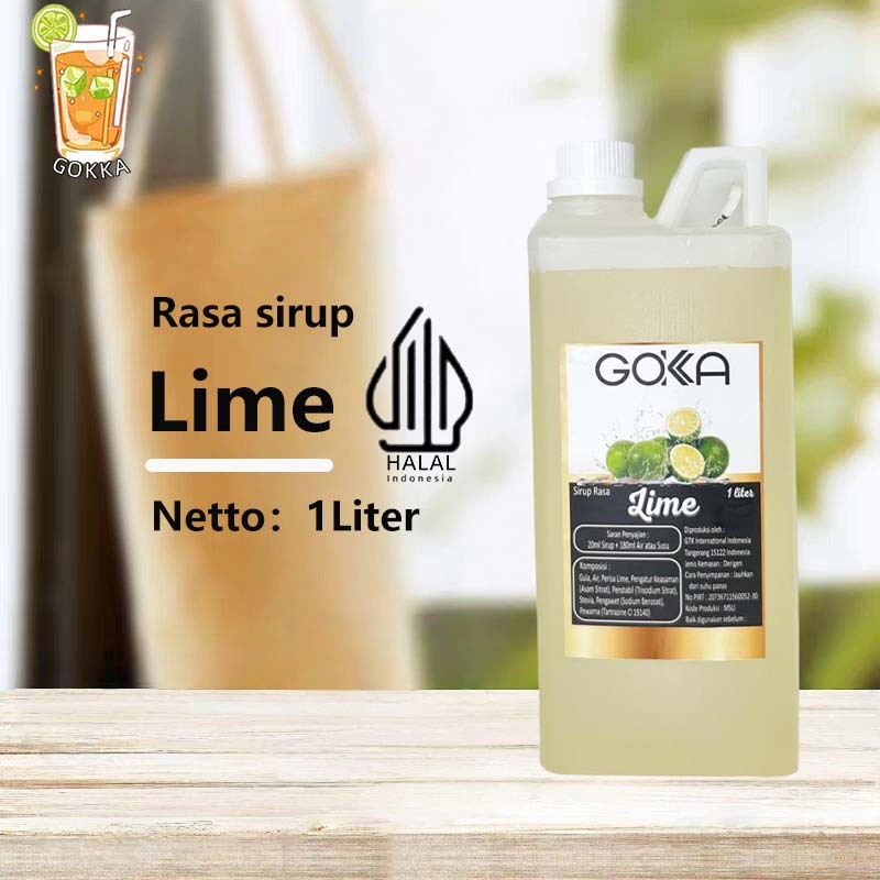

GОKKA Syrup / Lime Flavoured Sirup / Sirup Lime 1L International Halal